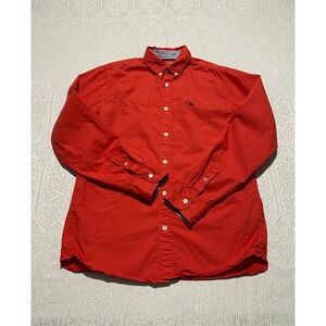 LOGG H M‎ Red Button Down Long Sleeve Shirt Boys Size 14